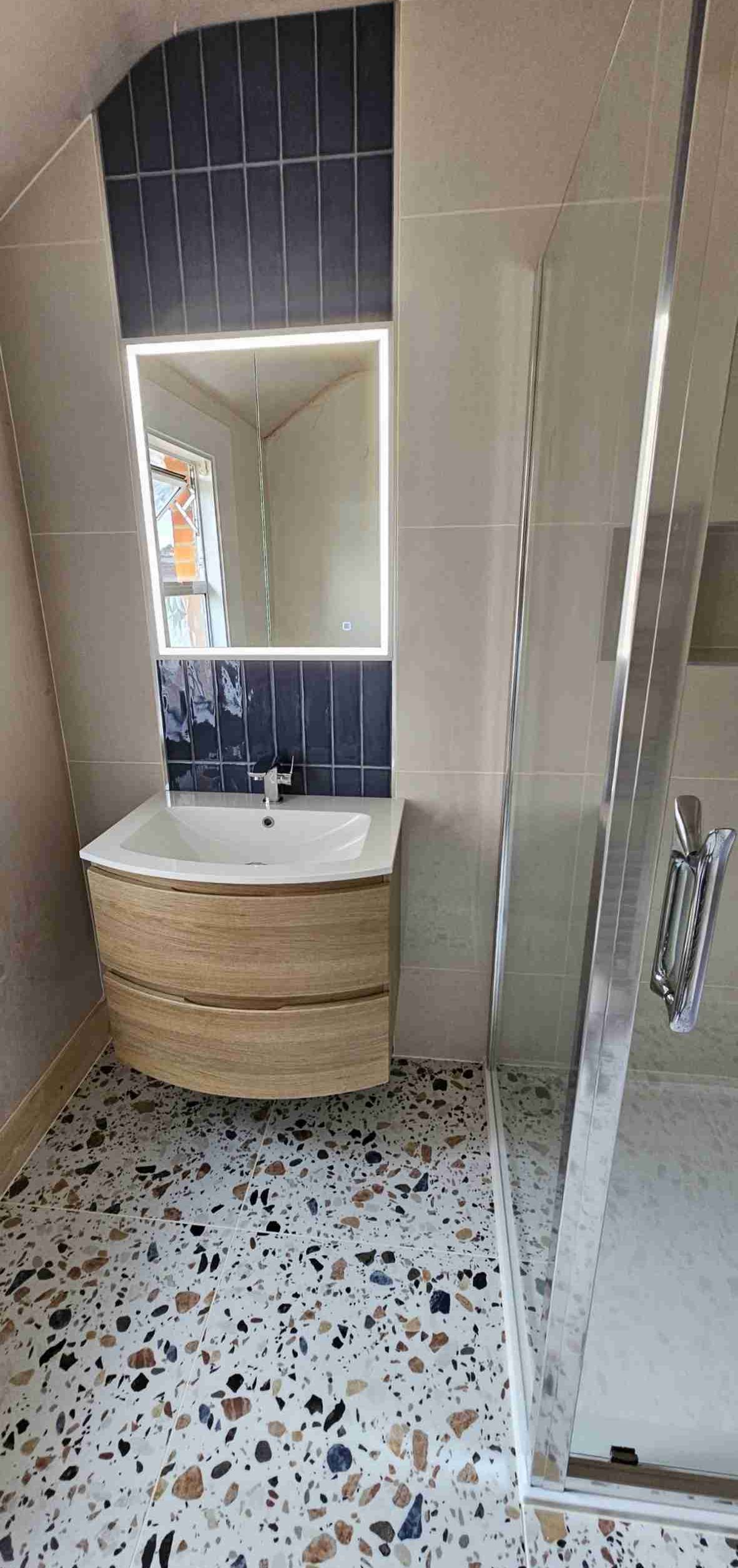 Contemporary Terrazzo Bathroom Design
